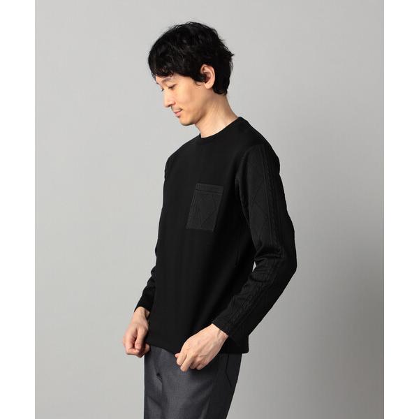 tシャツ ケーブルコンビ プルオーバー メンズ