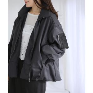 ブルゾン アウター 「洗える」中綿バルーンブルゾン レディース