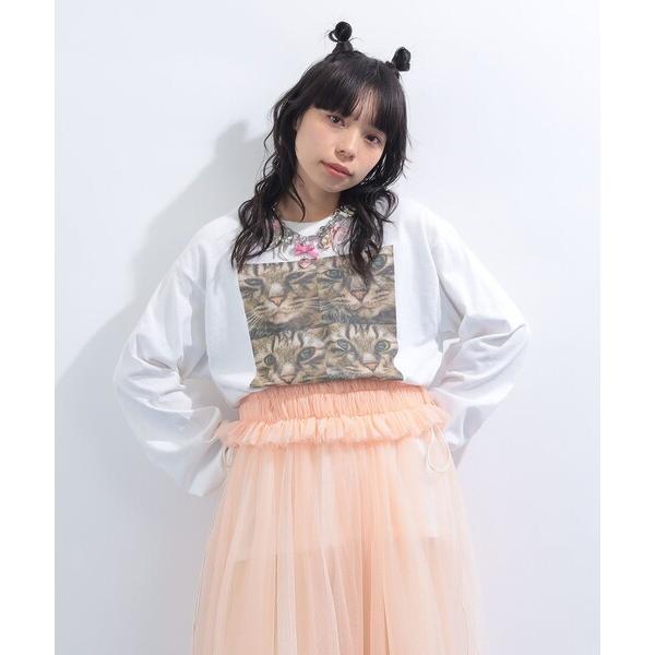 tシャツ 「COLLABORATION」清水奈緒 / デコ 4パネル ロングTシャツ レディース