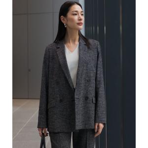 ジャケット テーラードジャケット ミックスブッチャー ダブルブレストジャケット レディース