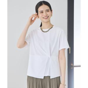 tシャツ ツイストディテール Tシャツ レディース