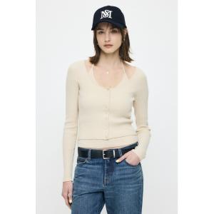 ニット セーター 「26年SS新作」HALTER NECK DOUBLE ニットトップス レディース