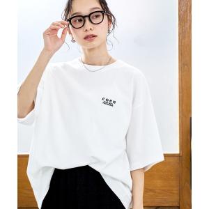 tシャツ coen（コーエン）ロゴ刺繍 ユニT レディース