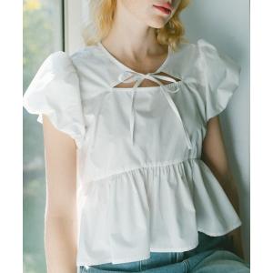 ブラウス シャツ puff sleeve muse blouse / パフスリデザインブラウス レディース
