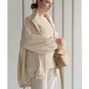 コート アウター スタンドカラーテイルライトアウター レディース