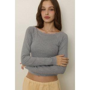 ALEXIA STAM（アリシアスタン） tシャツ Wellness Zip Up Rib Top/ZIP