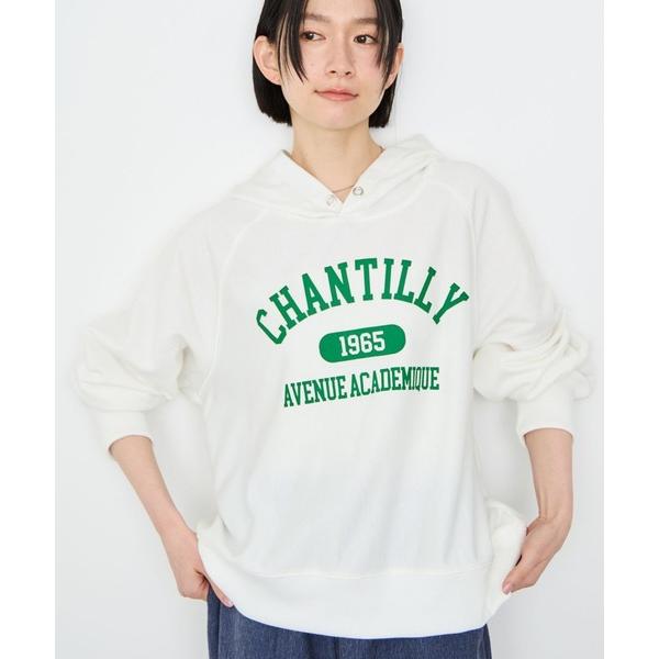 トレーナー スウェット Idnes CHANTILLY カレッジロゴオーバーサイズスウェットパーカー...