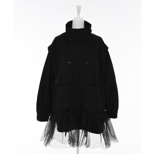 ミリタリージャケット モッズコート チュールミリタリージャケット/チュール/ライトアウター レディース