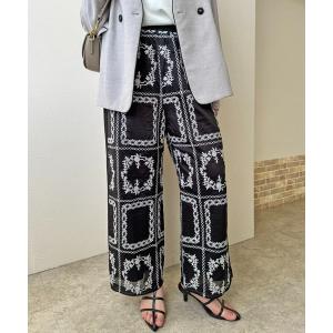 パンツ エンブロイダリーパンツ レディース