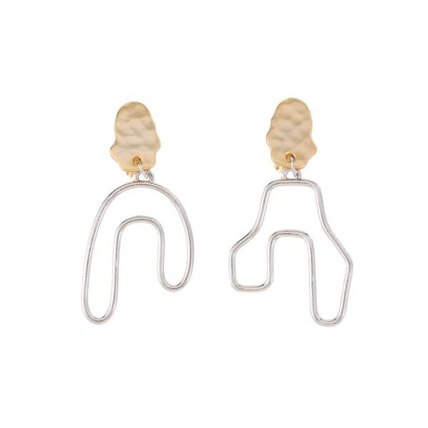イヤリング ASYMMETRY PIPE EARRING / アシンメトリーパイプイヤリング レディ...