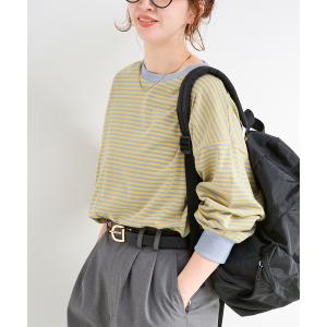 tシャツ 「追加6」「WEB限定」ウォッシャブル / ボーダーロンTEE レディース