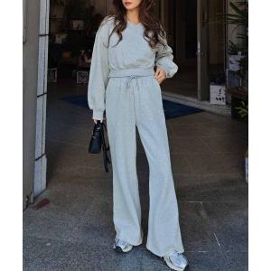 セットアップ Vネックスウェットセットアップ レディース