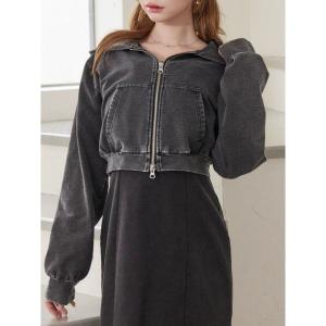 パーカー スウェットショートパーカー レディース