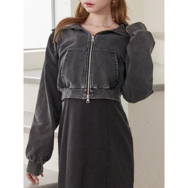 パーカー スウェットショートパーカー レディース