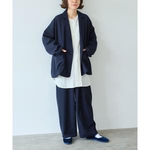 パンツ ウールビスコース　oversized パンツ レディース