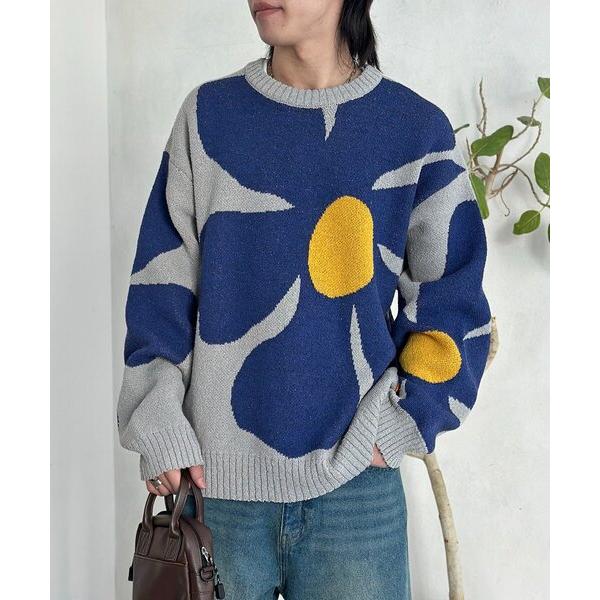 セーター ニット フラワージャガードブークレニット メンズ レディース