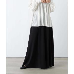 パンツ LC/LLL タックデザインバギーパンツ/フレアワイドパンツ レディース