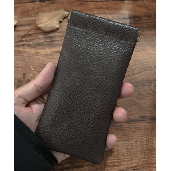 伊達メガネ メガネ 眼鏡 F＆D : カウレザーメガネ＆小物ケース レディース