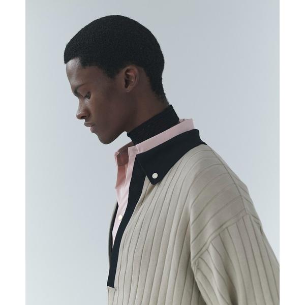 セーター ニット Wide Rib Skipper Collar Knit Pullover メンズ...