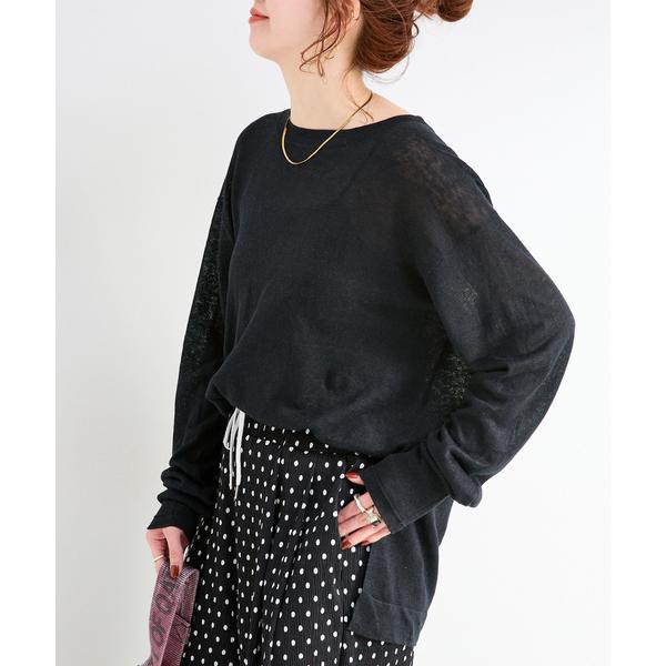 ニット セーター 手洗い可 / FRENCH ICY LINEN プルオーバー レディース