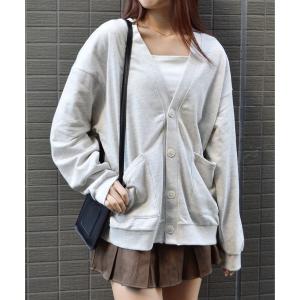 カーディガン スウェットカーデ レディース メンズ