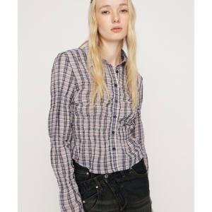 ブラウス シャツ 「2026SS新作」RANDOM SHIRRING TOPS ランダムシャーリングトップス 冬服 春服 レディース