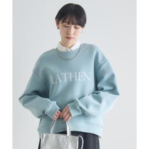 トレーナー スウェット cloche ロゴプリント丸首トップス レディース