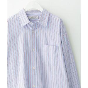 シャツ ストライプレギュラーカラーシャツ メンズ