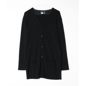 「DKNY DONNA KARAN NEW YORK」 ニットカーディガン - ブラック レディース