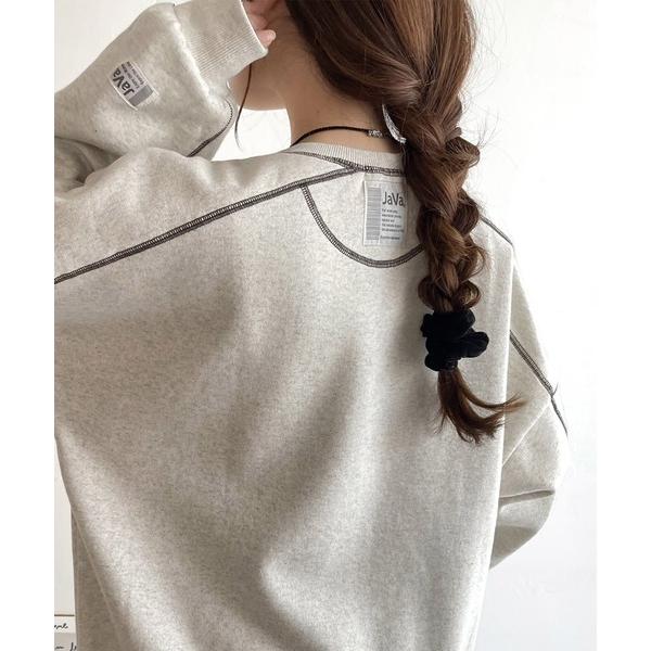 「Java」 スウェットカットソー MEDIUM オートミール レディース