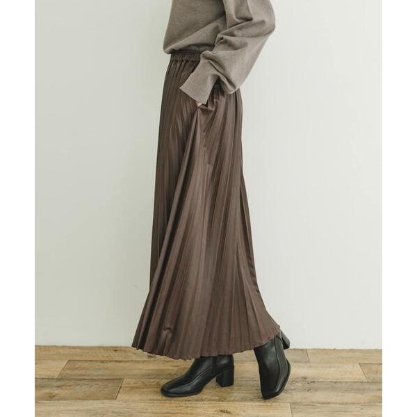 「ITEMS URBANRESEARCH」 プリーツスカート FREE ブラウン レディース