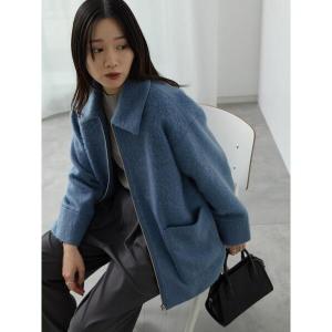 「Samansa Mos2 blue」 ブルゾン F ブルー レディース