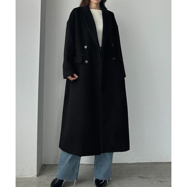 「Louere」 チェスターコート SMALL ブラック レディース