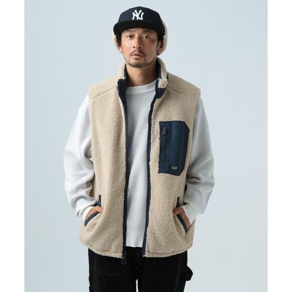 「BAYFLOW」 ベスト LARGE アイボリー メンズ