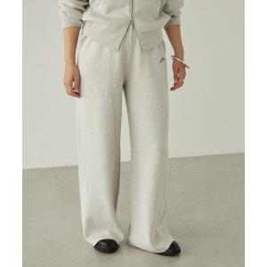 「earthy」 イージーパンツ SMALL ライトグレー レディース