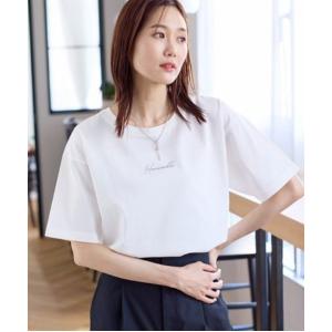 「GLOBAL WORK」 半袖Tシャツ MEDIUM ホワイト レディース
