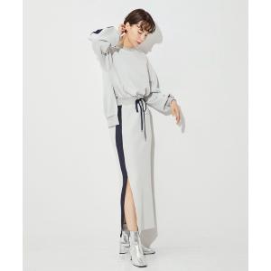 「A + TOKYO」 長袖ワンピース 2 グレー レディース