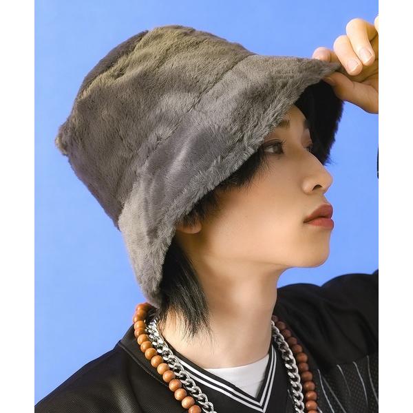 「ankoROCK」 ハット ONESIZE チャコールグレー メンズ