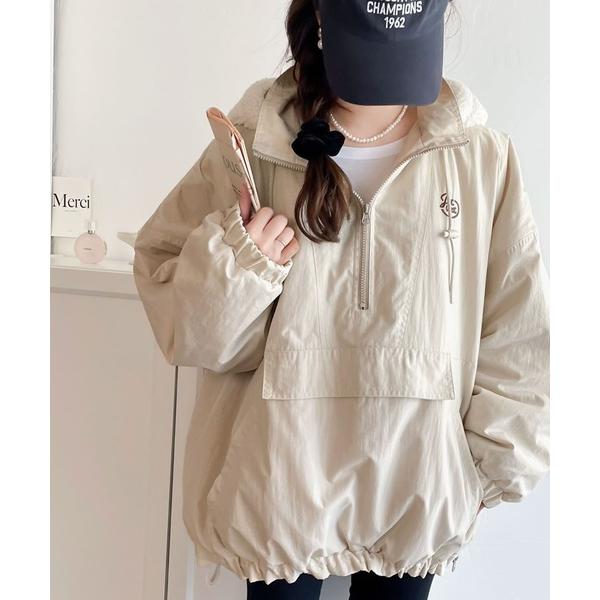 「Java」 中綿ブルゾン X-LARGE アイボリー レディース