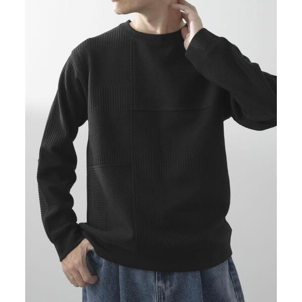 「ITEMS URBANRESEARCH」 長袖Tシャツ LARGE ブラック メンズ