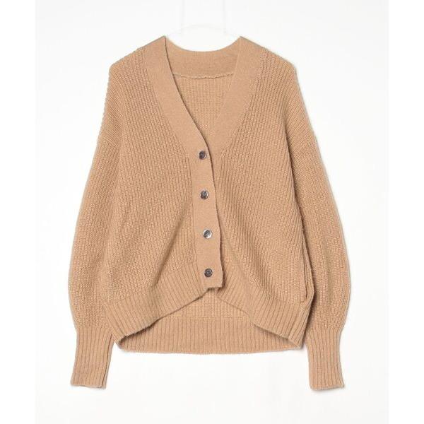 「N.O.R.C」 ニットカーディガン S ベージュ レディース