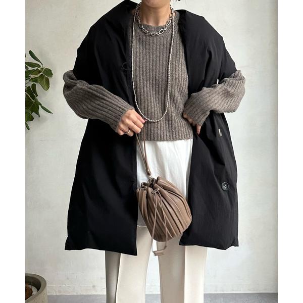 「DouDou」 「CYAN tokyo」ダウンベスト FREE ブラック レディース