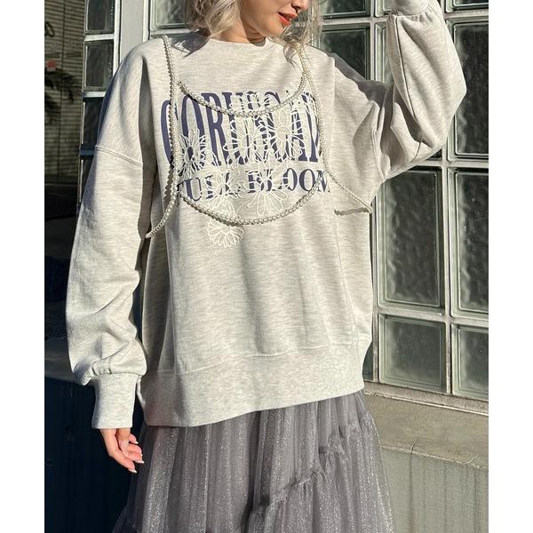 「AS KNOW AS plus」 スウェットカットソー FREE オートミール レディース