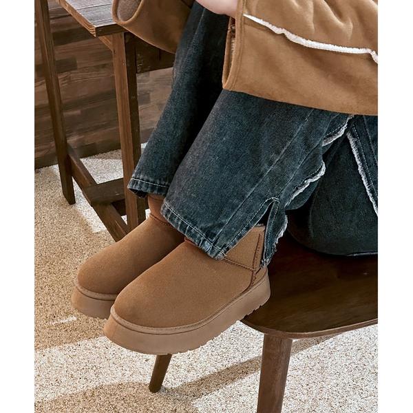 「by muni:r」 ショートブーツ LARGE キャメル レディース