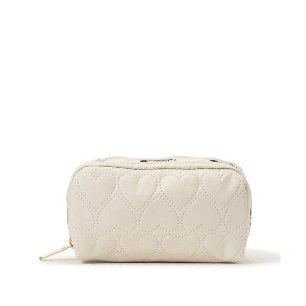 ポーチ RECTANGULAR COSMETIC エクリュハートデボス レディース