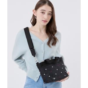 トートバッグ SMALL BUCKET TOTE レッド/ホワイトハートEMB レディース