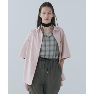 シャツ High Count Broadcloth Embroidery Patch Short Sleeve Shirt メンズ レディース
