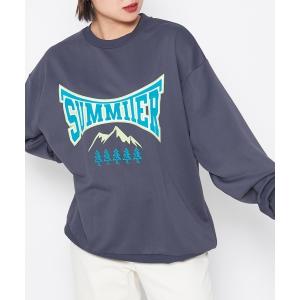 トレーナー スウェット SUMMITERプリントスウェット レディース メンズ