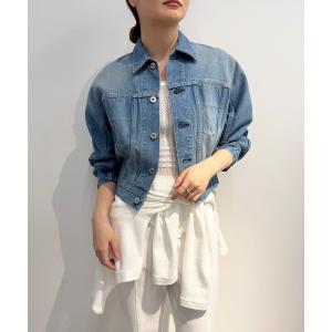 デニムジャケット gジャン curve sleeve denim jacket レディース