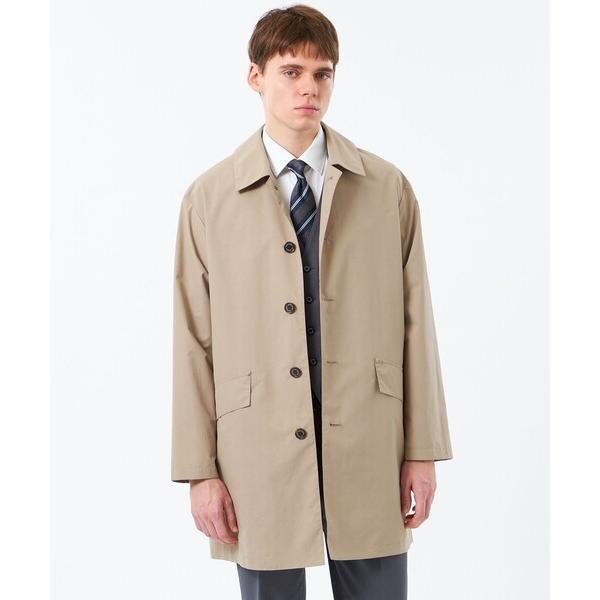 ステンカラーコート コート コットンライクタッサー BALBY（バルビー） メンズ